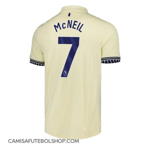 Camisa de time de futebol Everton Dwight McNeil #7 Replicas 2º Equipamento 2025-26 Manga Curta